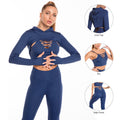 3pcs Sports Suits Long Sleeve Hooded Top Hollow Design Camisole And Butt Lifting High Waist Seamless Fitness Leggings Sports Gym Outfits Clothing Angelwarriorfitness.com
