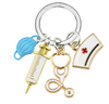 Nurse Doctor Mask Keychain Medical Ambulance Key Ring Angelwarriorfitness.com