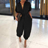 Retro jumpsuit button jumpsuit Angelwarriorfitness.com
