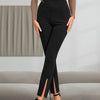 European And American High Waist Casual Sports Split High Slim Fit Comfortable Breathable Hip Lifting Yoga Leggings Angelwarriorfitness.com