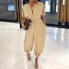 Retro jumpsuit button jumpsuit Angelwarriorfitness.com