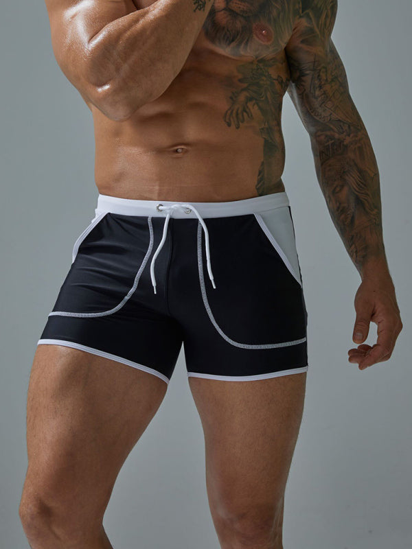 Men's Big Pocket Nylon Boxer Swim Shorts Angelwarriorfitness.com