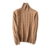Turtleneck cashmere women's twist knit bottoming shirt Angelwarriorfitness.com