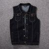 Plus size denim vest Angelwarriorfitness.com