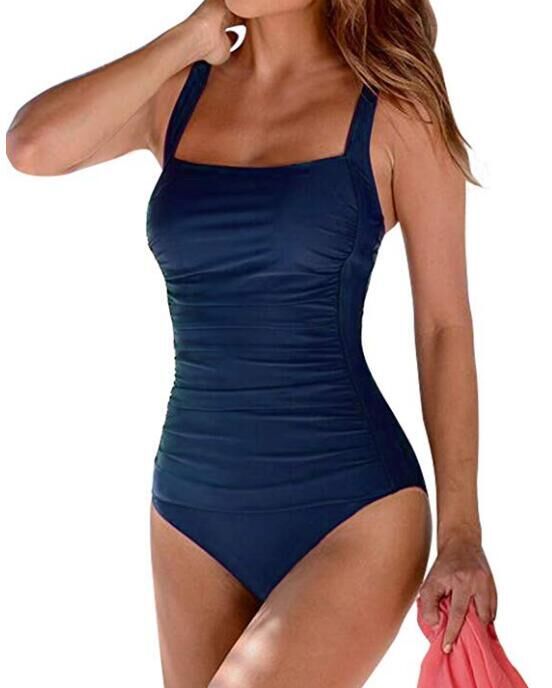Women's swimwear with solid shoulder straps Angelwarriorfitness.com