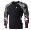 Mens Blackout Long-Sleeve Compression Shirt Angelwarriorfitness.com