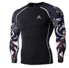 Mens Blackout Long-Sleeve Compression Shirt Angelwarriorfitness.com