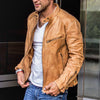 Punk Men s Motorcycle Leather Jacket Angelwarriorfitness.com