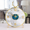 Modern Minimalist Living Room Desktop Decoration Ornaments Creative Agate Mute Clock Angelwarriorfitness.com