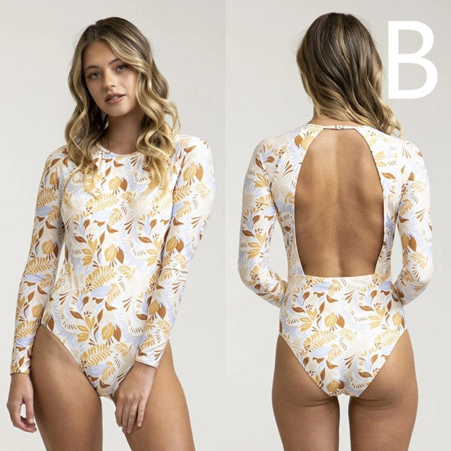 Sexy Surf Long Sleeve Swimwear Women Angelwarriorfitness.com