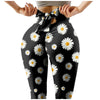 Print Yoga Leggings scrunchy Bow Tie High Waist Stretch Fitness Pants Gym Running Exercise Workout Leggings Angelwarriorfitness.com