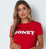 Letter Printing Short-sleeved T-shirt women's T-shirt Angelwarriorfitness.com