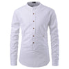 Men Shirts Korean Men Slim Long Sleeve Dress Shirt Angelwarriorfitness.com