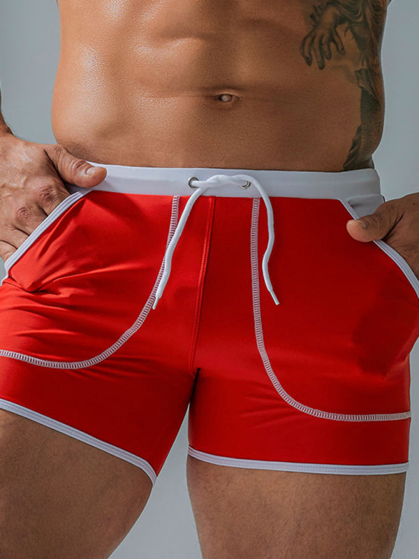 Men's Big Pocket Nylon Boxer Swim Shorts Angelwarriorfitness.com