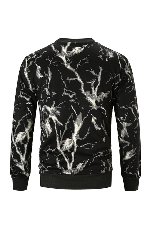 Men's Fashion Casual Print Sweatshirt Angelwarriorfitness.com