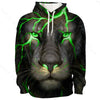 Animal 3d Wolf Pattern Hoodie Men And Women Sports Casual Wear Angelwarriorfitness.com