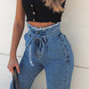 Women's Jeans Flowerbed High Waist Belted Jeans Women Angelwarriorfitness.com