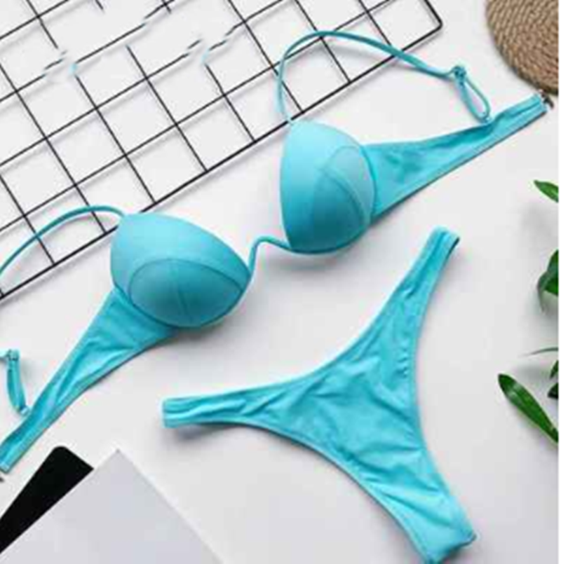 Solid color Bikini Angelwarriorfitness.com