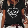 Sisters Short Sleeved Top-Sisters will always be connected by the heart Angelwarriorfitness.com