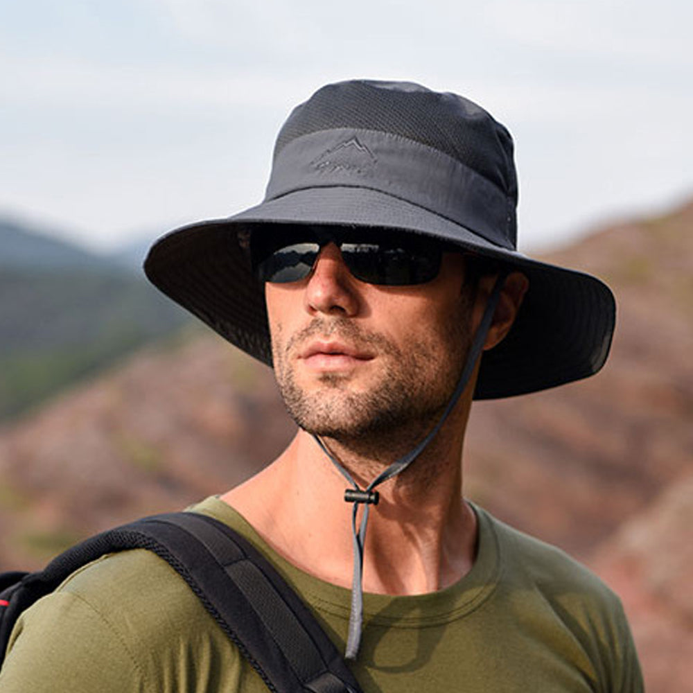 Fishing Hat Outdoor Sun Protection Hat with Removable Neck Face Mask Angelwarriorfitness.com