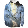 Animal 3d Wolf Pattern Hoodie Men And Women Sports Casual Wear Angelwarriorfitness.com