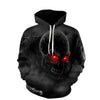 Blue Skull 3D Digital Printing Hoodie Pocket Pullover Sweater Men Angelwarriorfitness.com