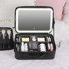 Smart LED Cosmetic Case With Mirror Cosmetic Bag Large Capacity Fashion Portable Storage Bag Travel Makeup Bags Angelwarriorfitness.com