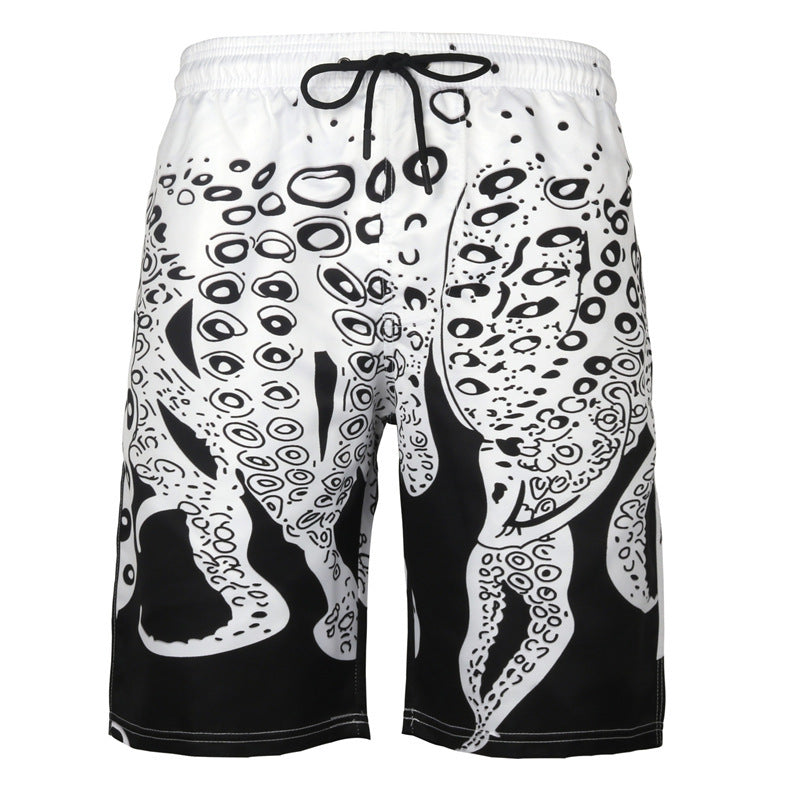 Men's Beach Pants Casual Shorts Octopus Amazon Plus Size Sweatpants Angelwarriorfitness.com