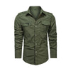 Men Shirt Outwear Military Thin Long Sleeve Shirts Quick-dry Solid Casual Fit Men Shirt Angelwarriorfitness.com