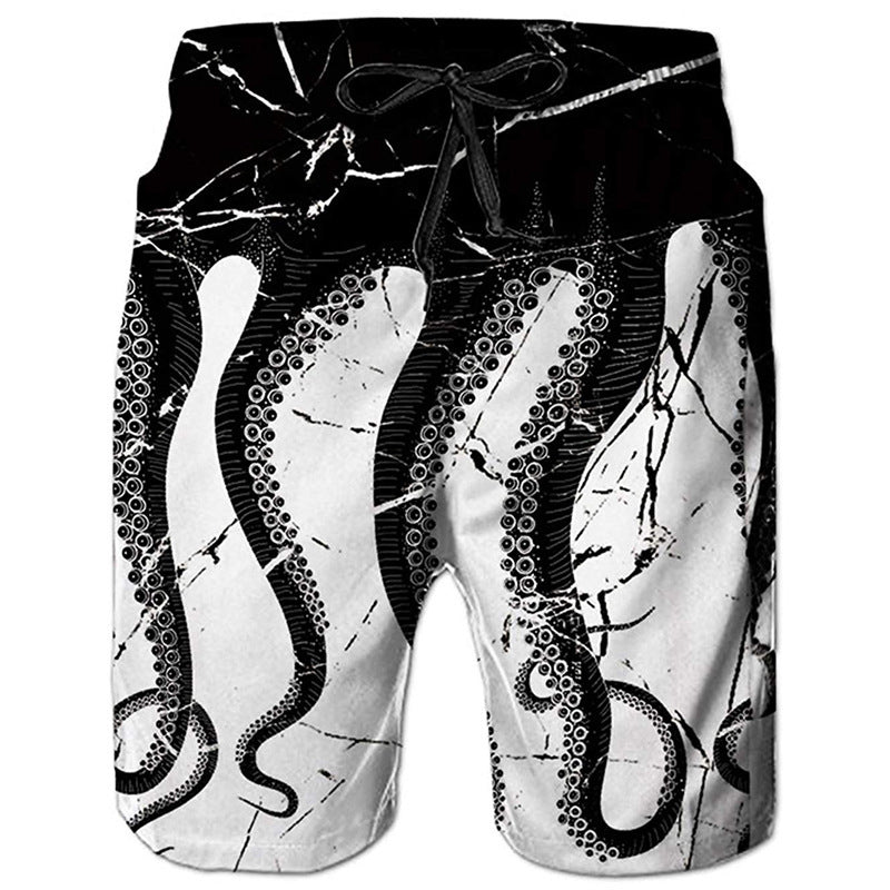 Men's Beach Pants Casual Shorts Octopus Amazon Plus Size Sweatpants Angelwarriorfitness.com
