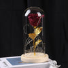 Valentines Day Gift For Girlfriend Eternal Rose Flowers LED Light In Glass Cover Day Wedding Decoration Favors Mother Day Female Gift Gift Angelwarriorfitness.com