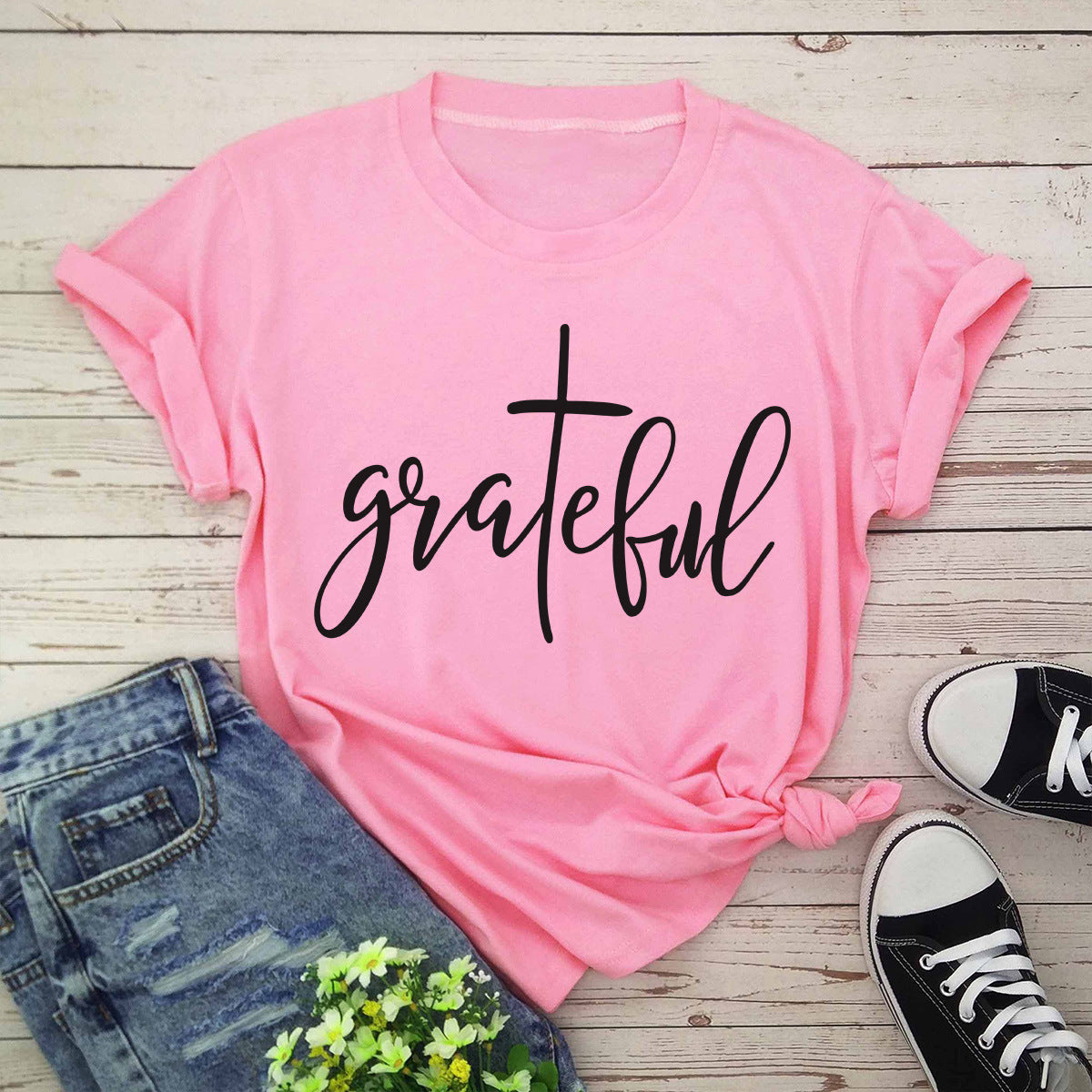 Grateful Christian T-shirt Angelwarriorfitness.com