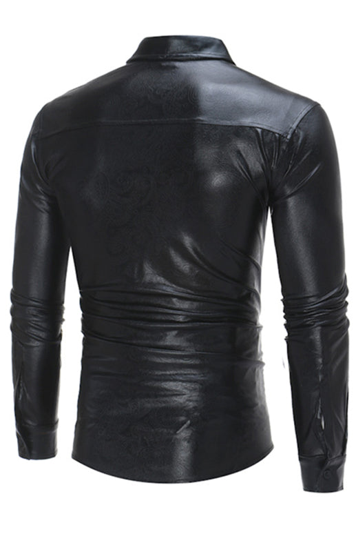 Men's Fashion Classic Leather Jacket Angelwarriorfitness.com