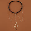 Bohemian Boho Gold Color Metal Beaded Chain Thigh Chain For Women Big Snake Pendants Leg Chain Body Jewelry Beach Style Gift Angelwarriorfitness.com