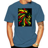 Men's Fashion Casual Lion Print T-Shirt Top Angelwarriorfitness.com