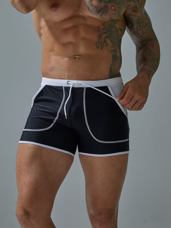 Men's Big Pocket Nylon Boxer Swim Shorts Angelwarriorfitness.com