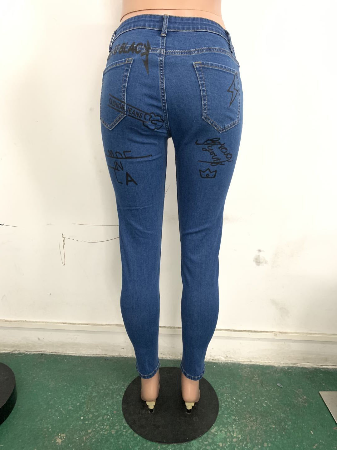 Hot sale printed jeans Angelwarriorfitness.com