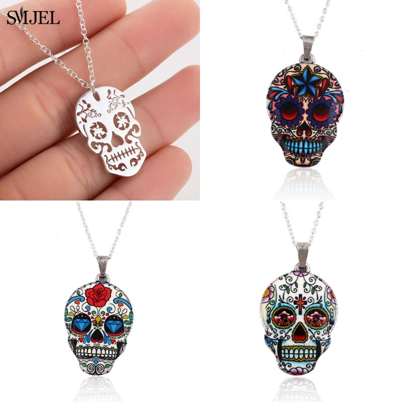 Sugar Skull vintage Pendant Angelwarriorfitness.com