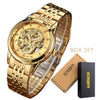 Luxury Dragon Skeleton Automatic Mechanical Watches For Men Wrist Watch Stainless Steel Strap Gold Clock Waterproof Mens relogio Angelwarriorfitness.com