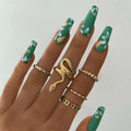 Snake Rings For Women Men Stainless Steel Gothic Gold Color Ring Punk Fashion Aesthetic Party Couple Jewelry Accessories anillos Angelwarriorfitness.com