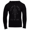 Muscle Long Sleeve T-Shirt Men's Bodysuit Pullover Hood Angelwarriorfitness.com