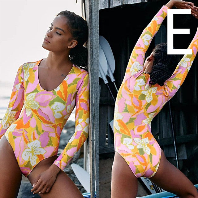 Sexy Surf Long Sleeve Swimwear Women Angelwarriorfitness.com