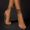 Sandals Ankle Strap Strap Stiletto Sandals Women Angelwarriorfitness.com