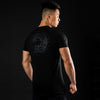 Men's Elastic Sports Round Neck Short Sleeve Shirt Angelwarriorfitness.com