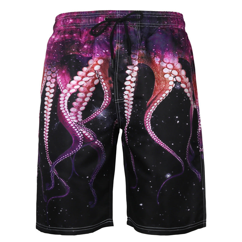 Men's Beach Pants Casual Shorts Octopus Amazon Plus Size Sweatpants Angelwarriorfitness.com