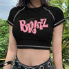 Female T-shirt Y2k Vintage T-shirt Street Goth T-shirt Haraj Angelwarriorfitness.com
