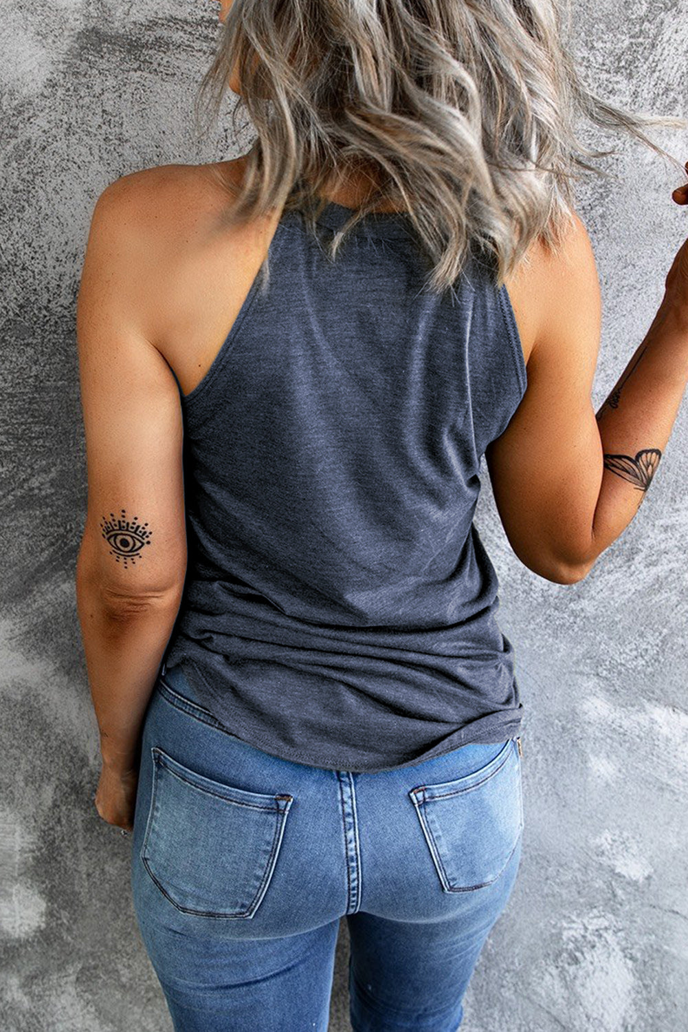 Curved Hem Grecian Tank Top Angelwarriorfitness.com