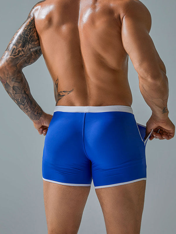 Men's Big Pocket Nylon Boxer Swim Shorts Angelwarriorfitness.com
