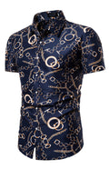 Men's Summer Fashion Short Sleeve Printed Shirt Angelwarriorfitness.com