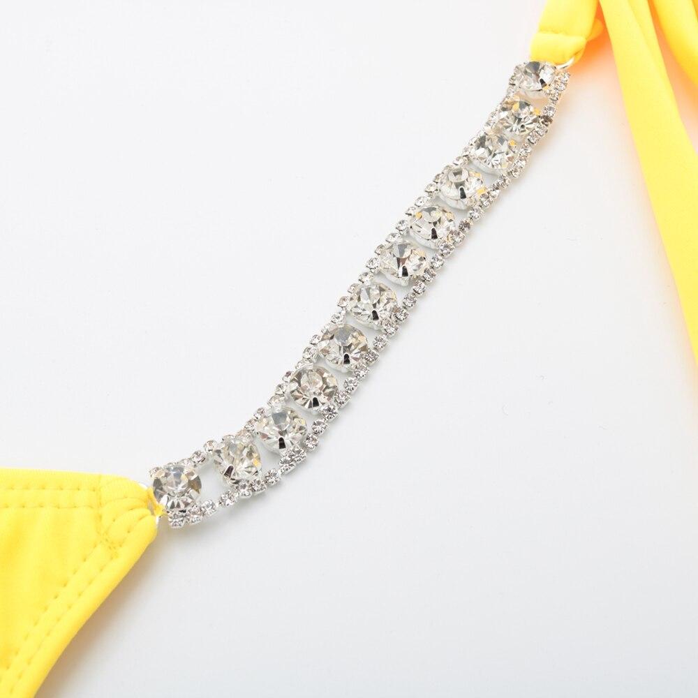 Diamond Bling Crystal Bikini Sparkles in the Sunshine Body Flattering Angelwarriorfitness.com